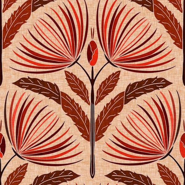 Spider Mums in Warm Spice Tones - Elegant