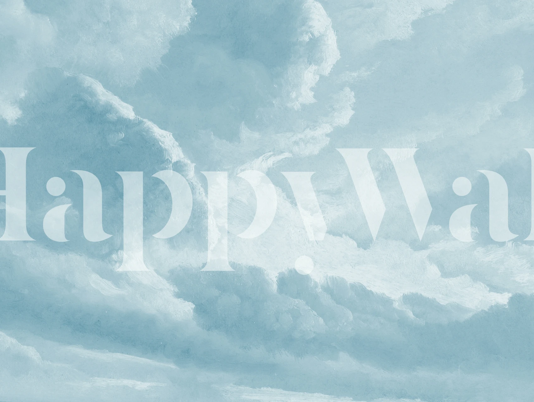 Soft blue clouds texture wallpaper