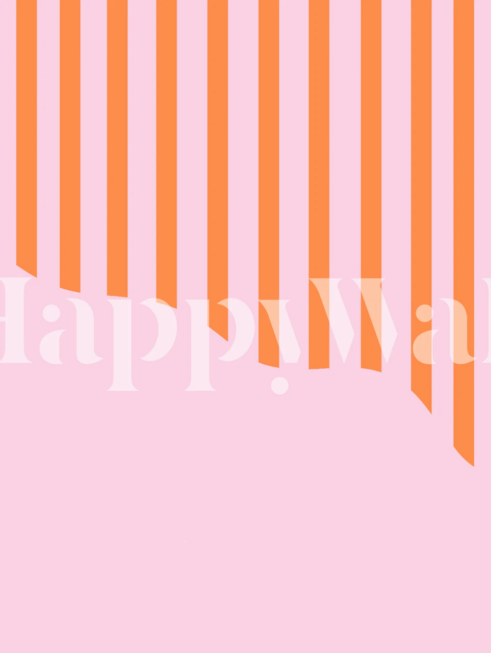 Pink and orange vertical striped wallpaper with a gradient effect