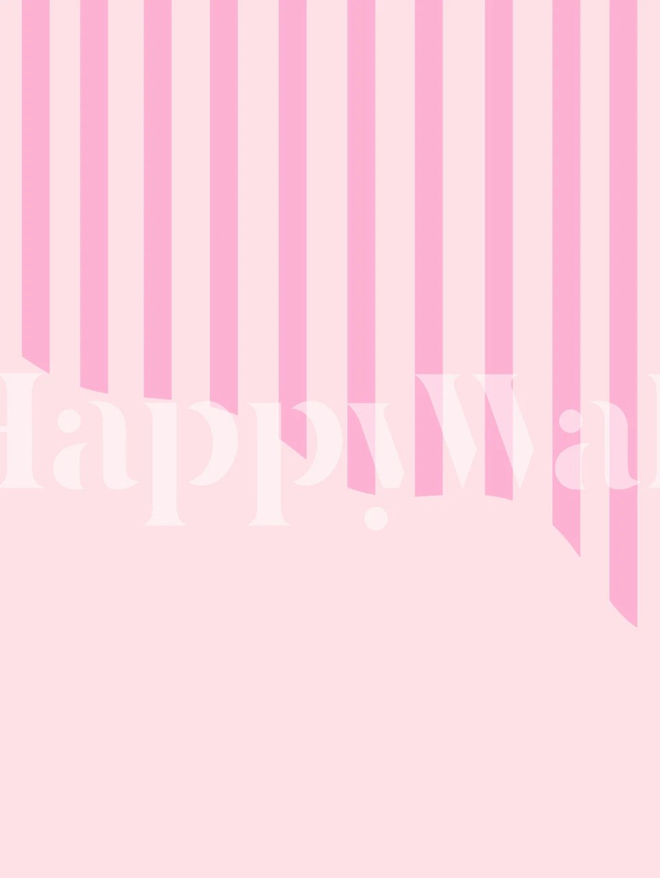 Pastel Candy Stripes wallpaper in a room