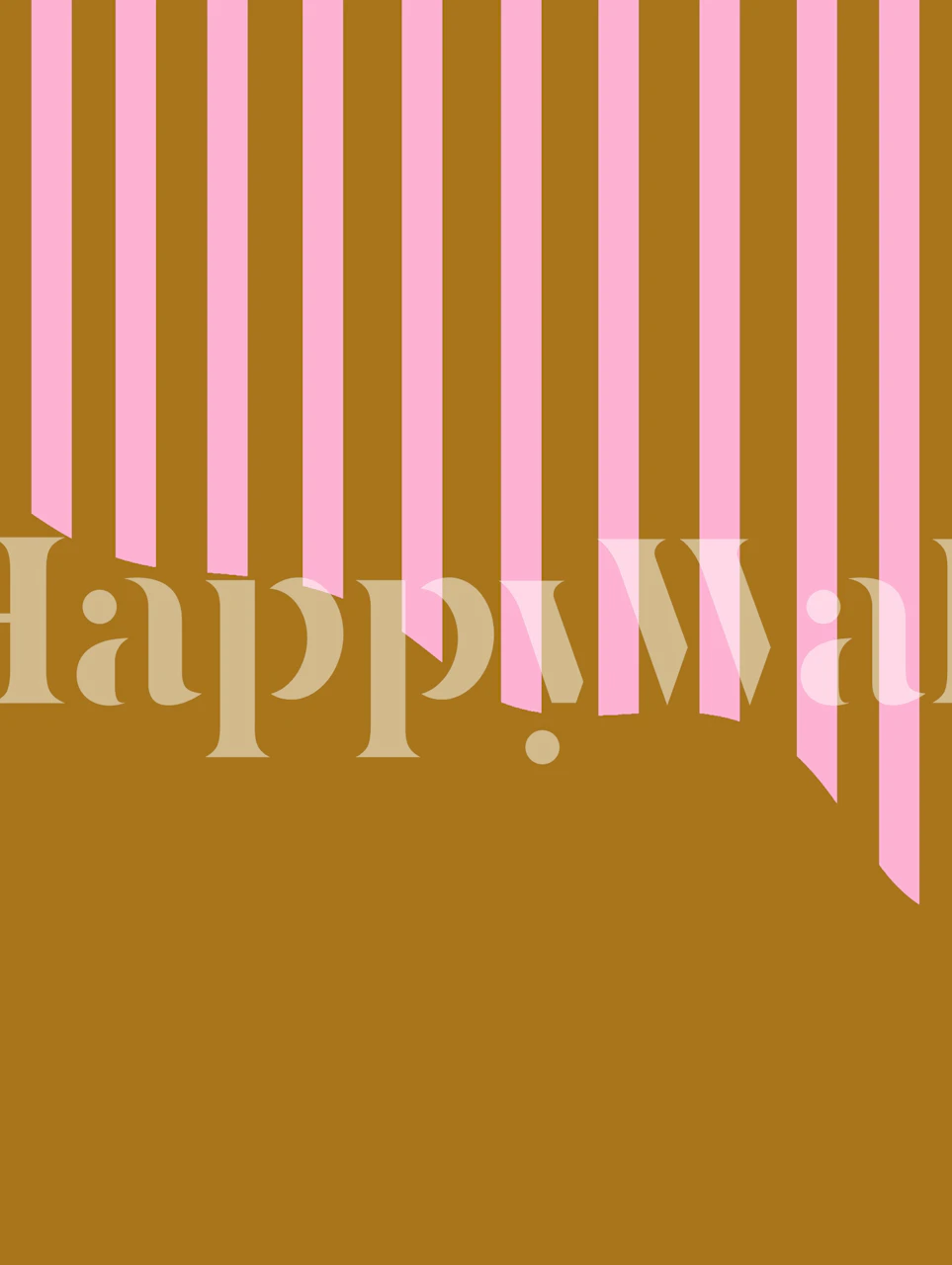 Brown and pink striped wallpaper with vertical lines