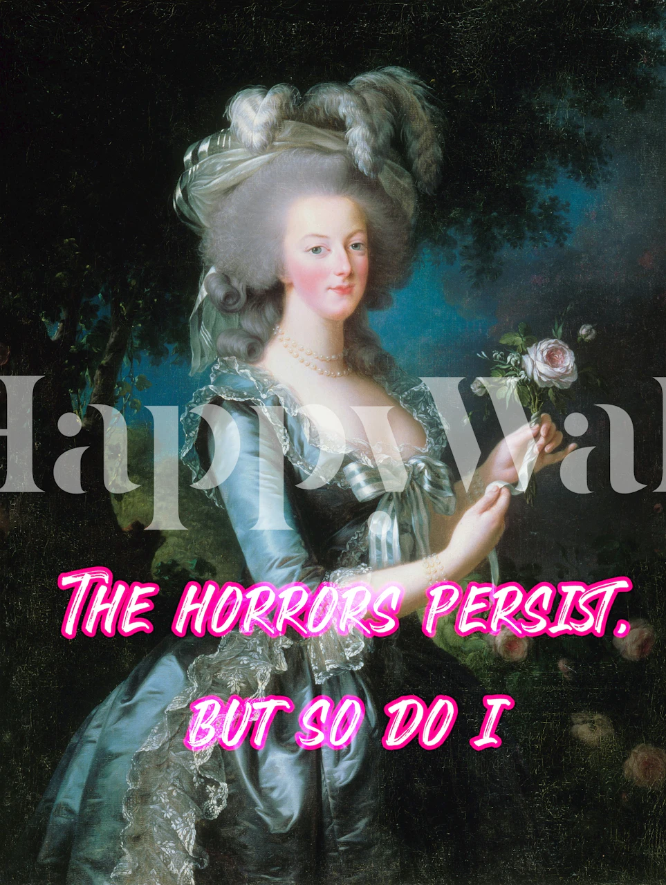 Marie Antoinette Humour wallpaper in a room