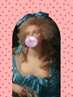 BubbleGum Woman Renaissance Meets Pop tapety