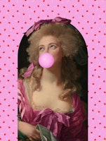 Vintage Pink Pop Art tapety