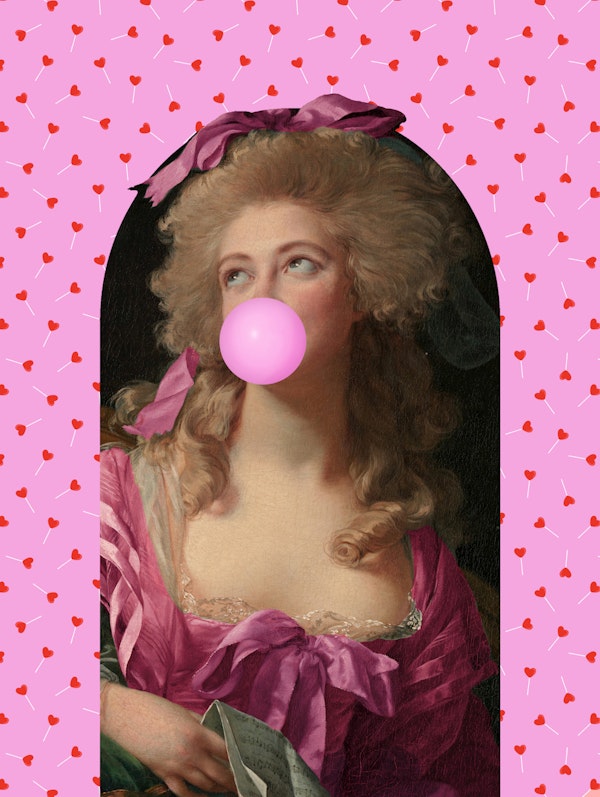 Vintage Pink Pop Art