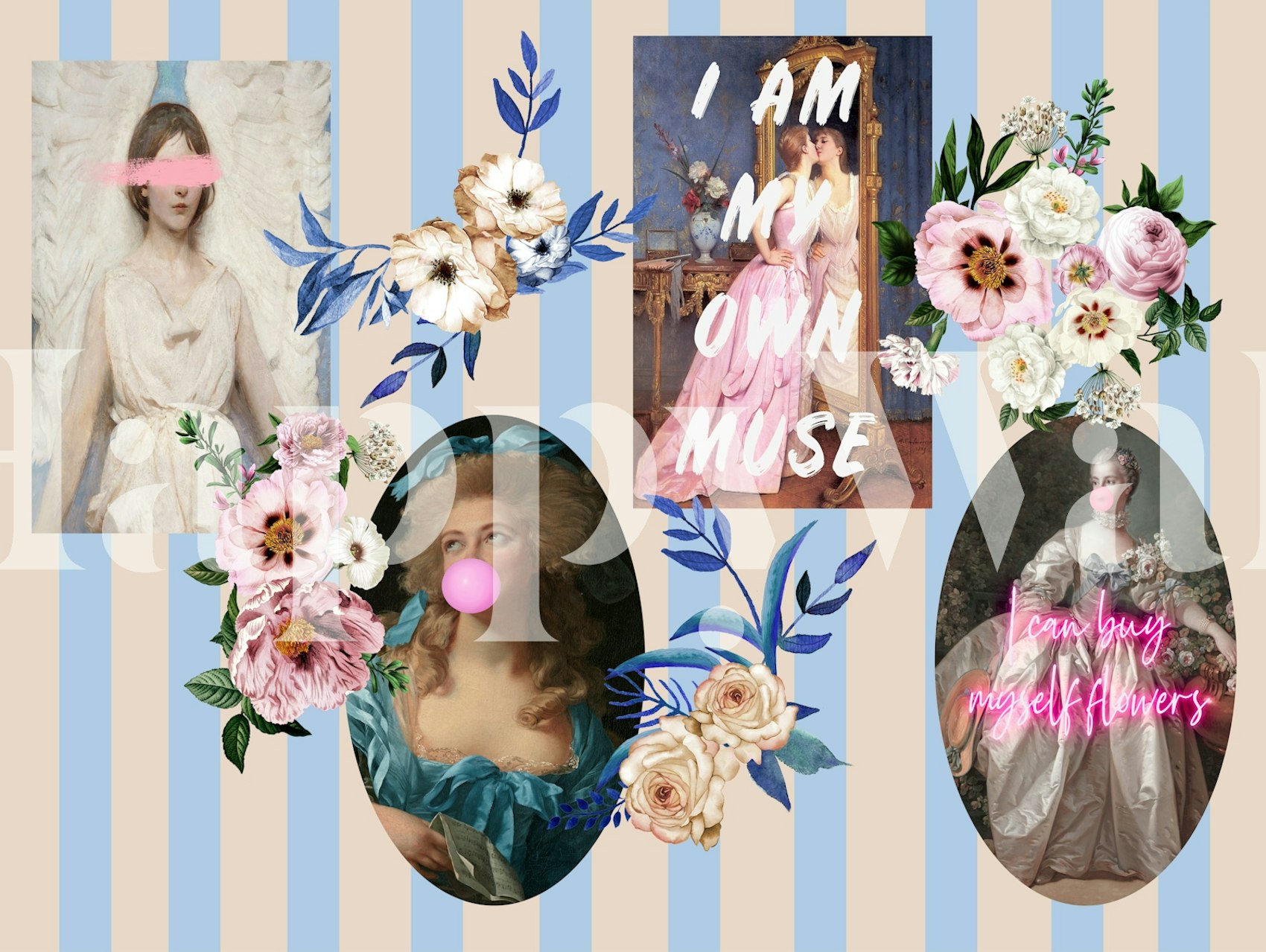 Classic Femininity Vibes tapeta u sobi