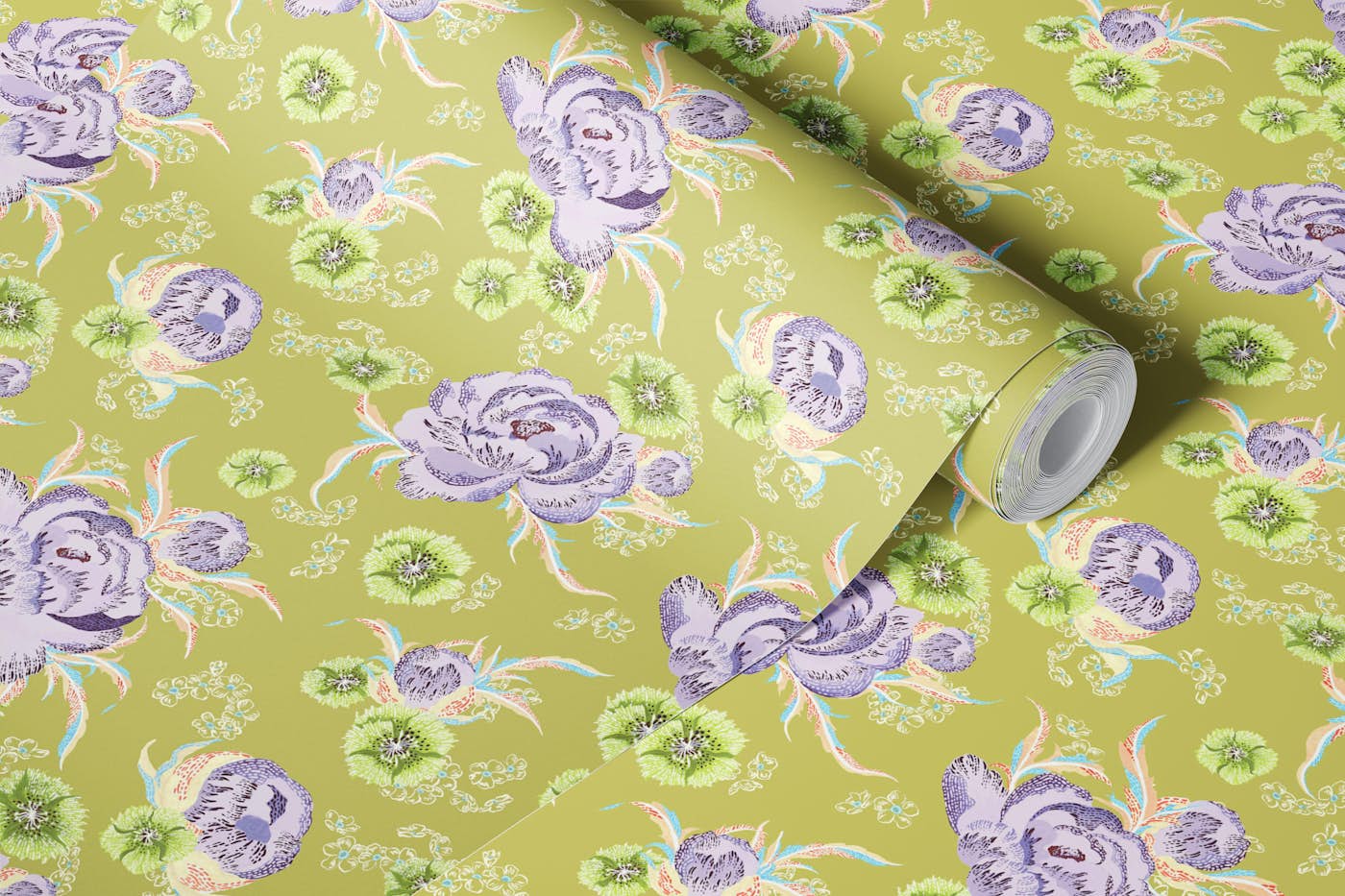 Luxe Peonia=3 wallpaper roll
