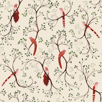 Tail Birds - Offwhite behang