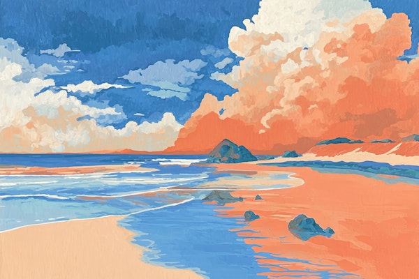 Sunset Coastal Vista