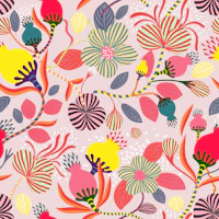 lucious garden light rose tapet