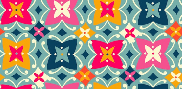 folk art geometric flourishes