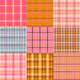 Cozy Eclectic Pink Gingham Plaid Patchwork