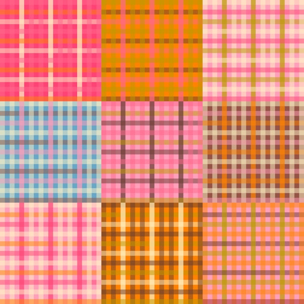 Contemporary Cottage Gingham Patchwork Pink