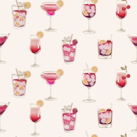 Light Glam Cocktails Theme tapete