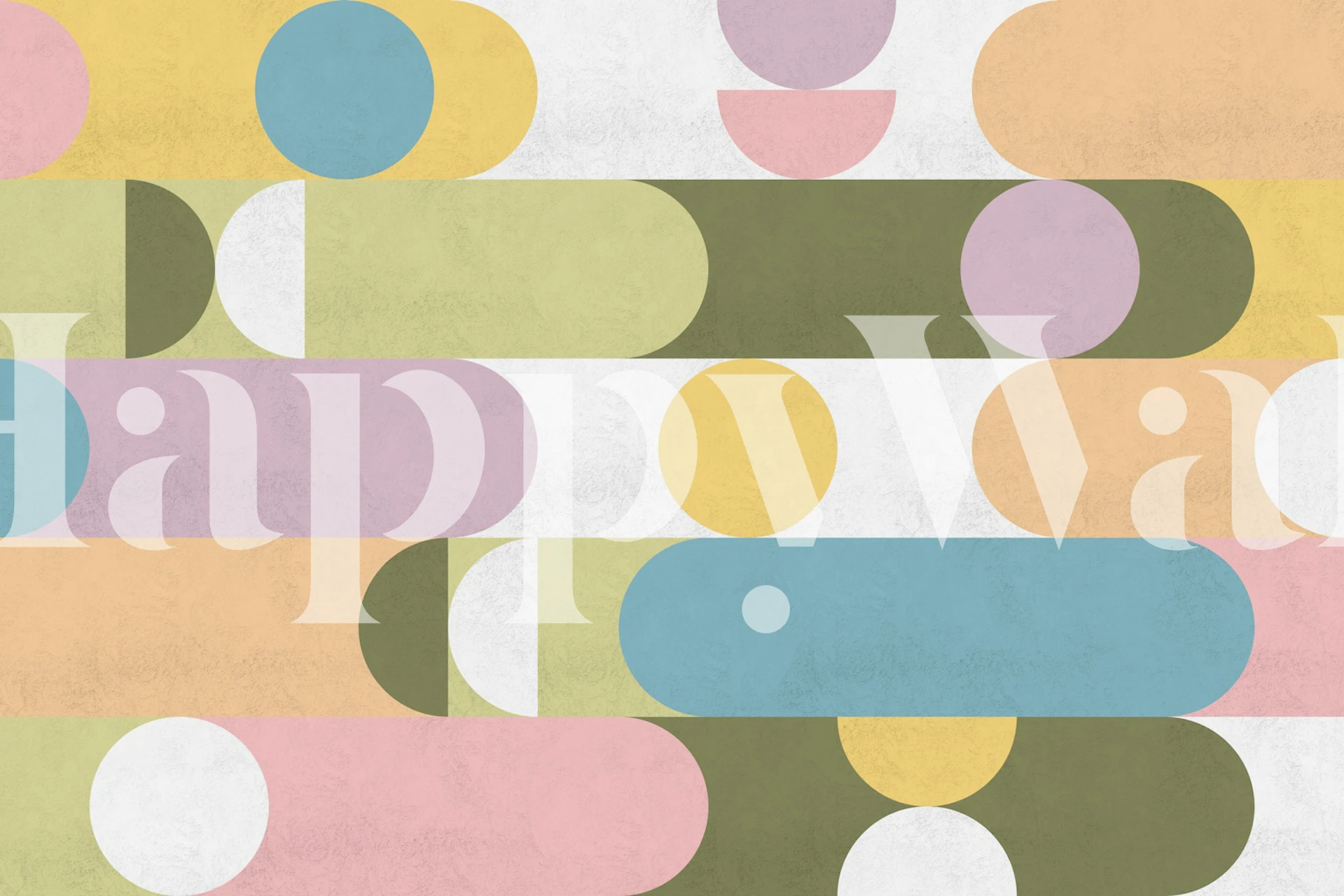 Lines and Bolds soft wallpaper in a room