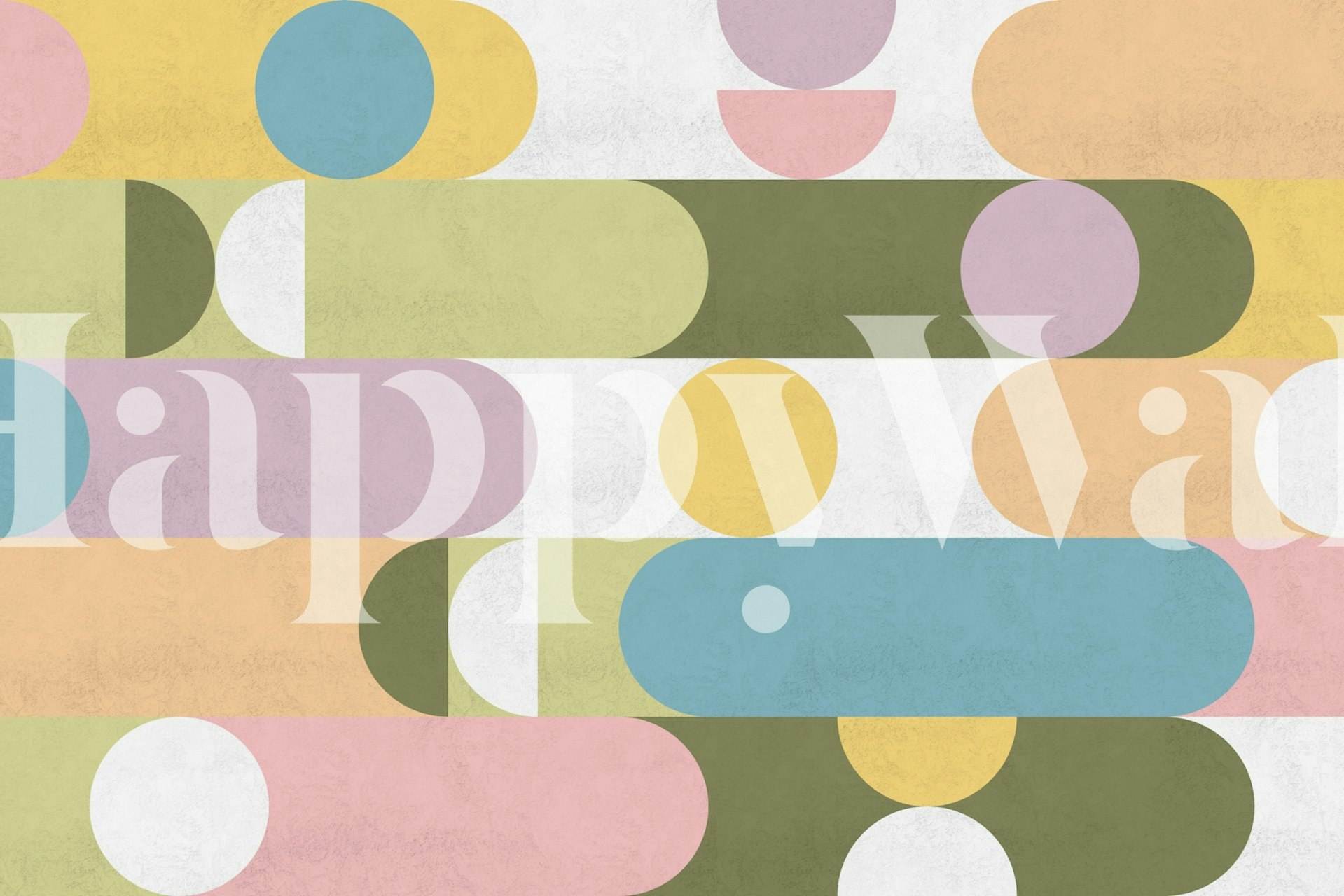 Lines and Bolds soft wallpaper in a room