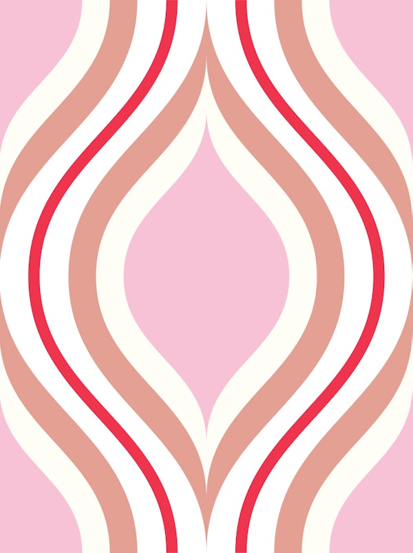 Modern Pink Ogee chain