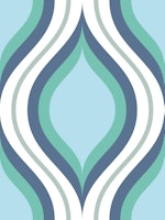 Blue Ogee Rivers behang