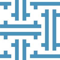 Blue Block Arrangement ταπετσαρία