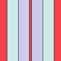 Retro Pop Stripes in Coral and Lilac papiers peint