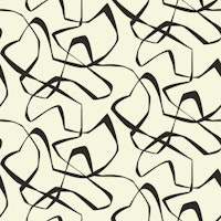 Japandi imperfect lines soft black cream papel pintado