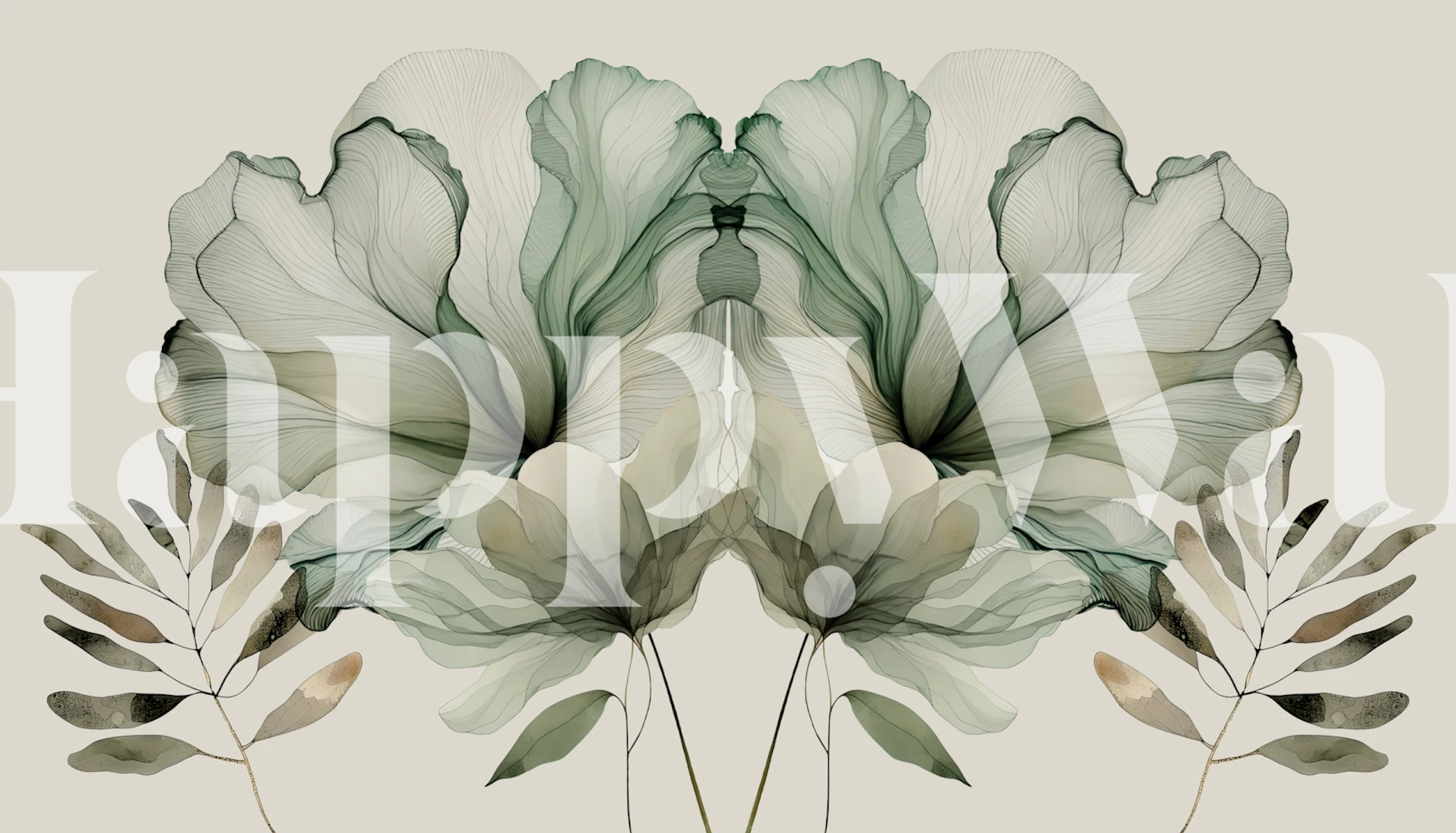 Dreamy Garden Scene tapet i et rom