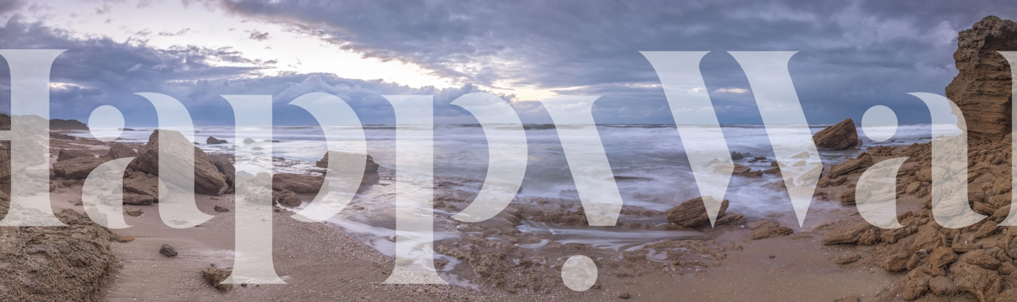 Dead Sea landscape with rocks and sea muted colors wallpaper