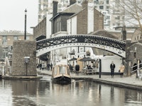 Canalside View in Birmingham papiers peint