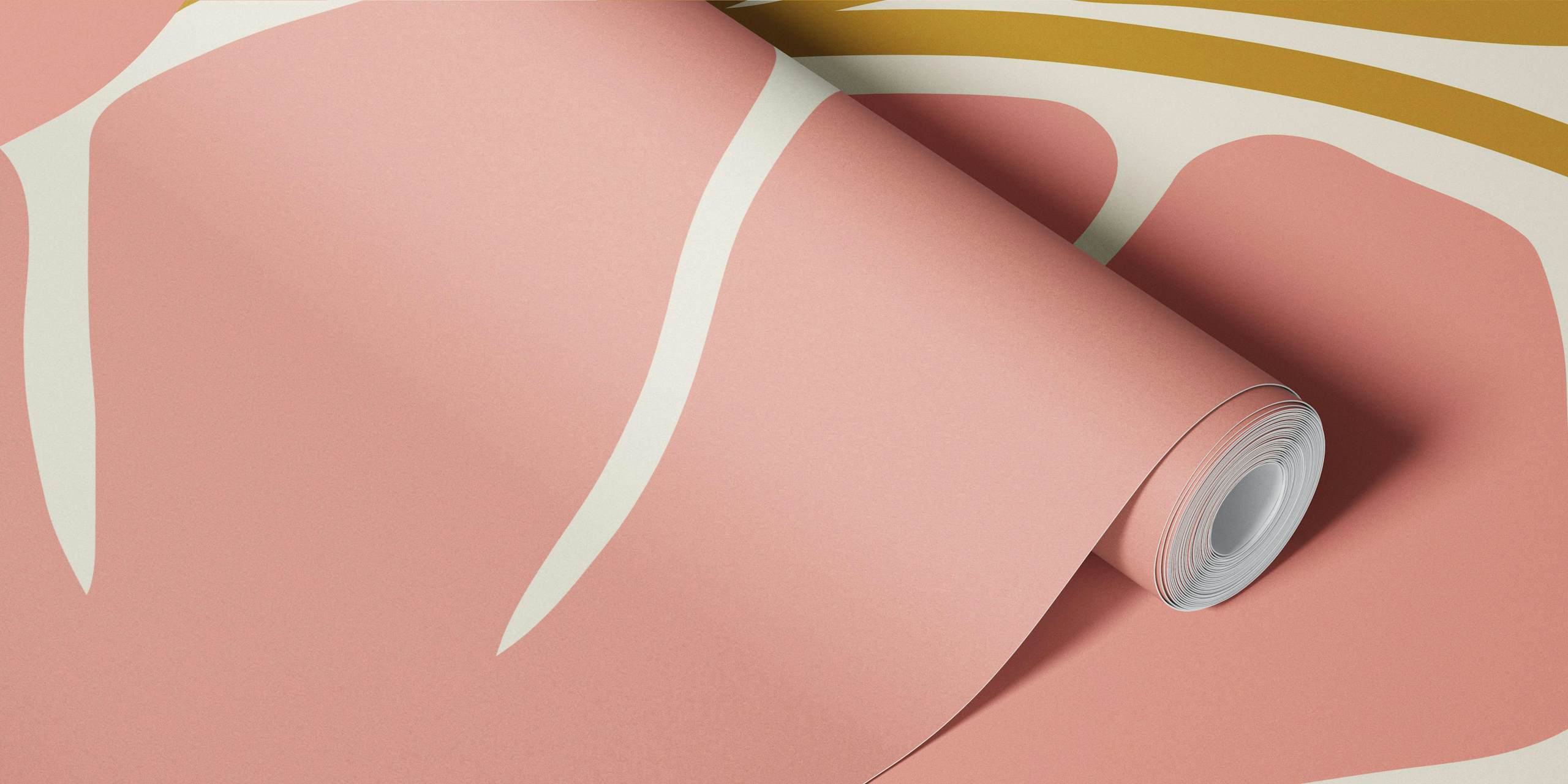 papel de parede Pink Petal Paradise em um quarto