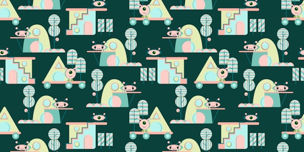 Playful Alien Invasion Dark