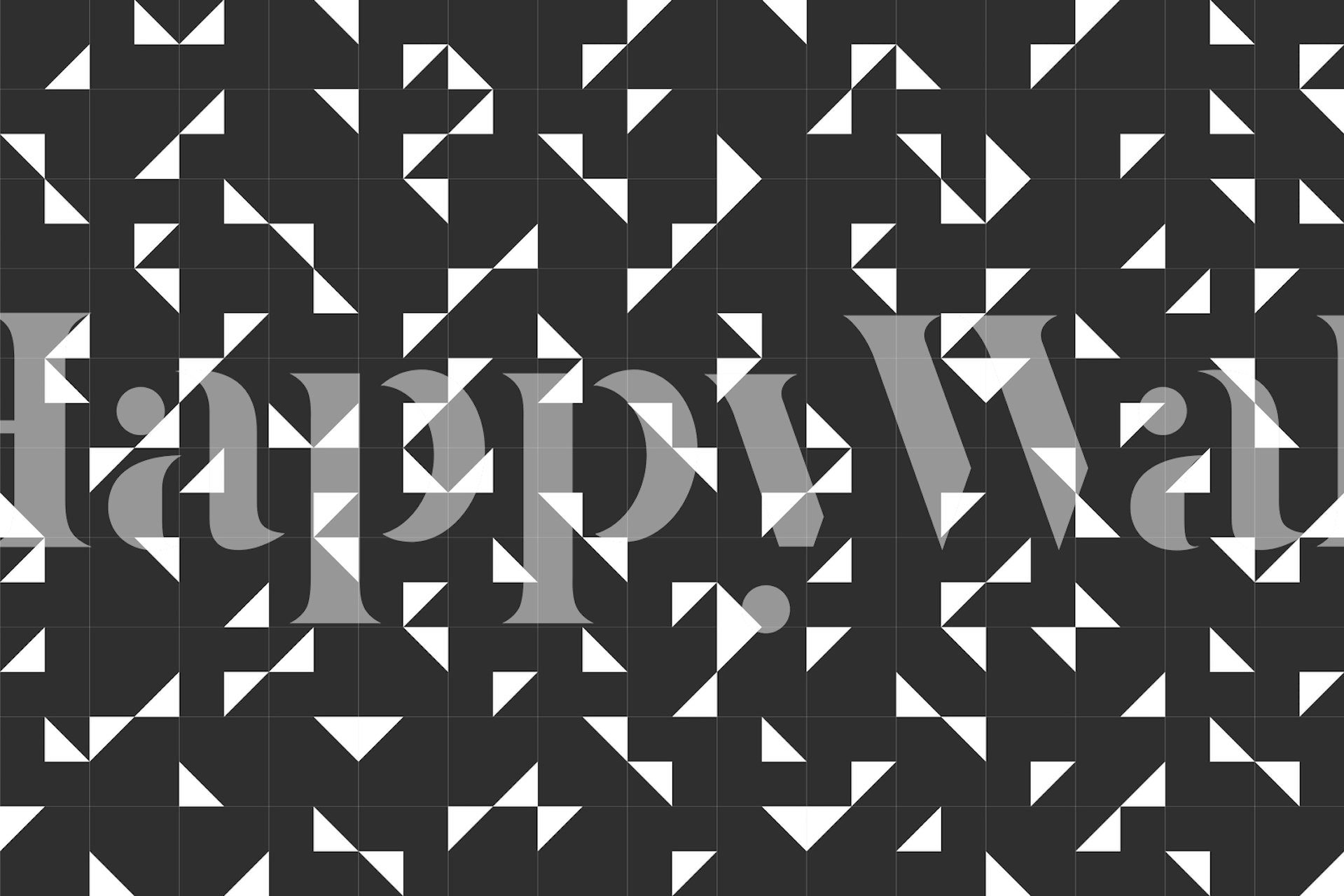 Triangel Grå tapet i stilfuldt rum