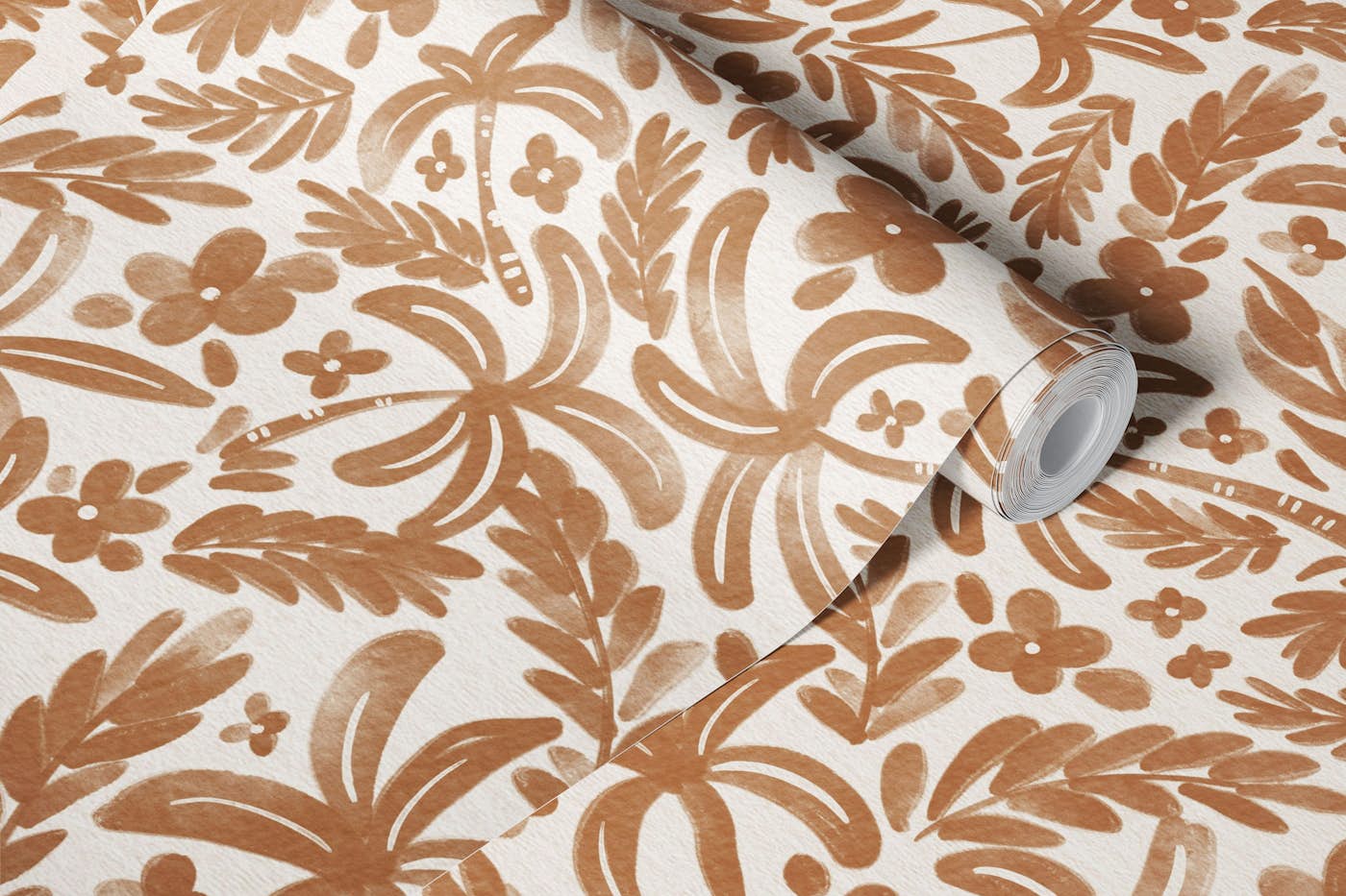 Elegant Nature Motif wallpaper roll