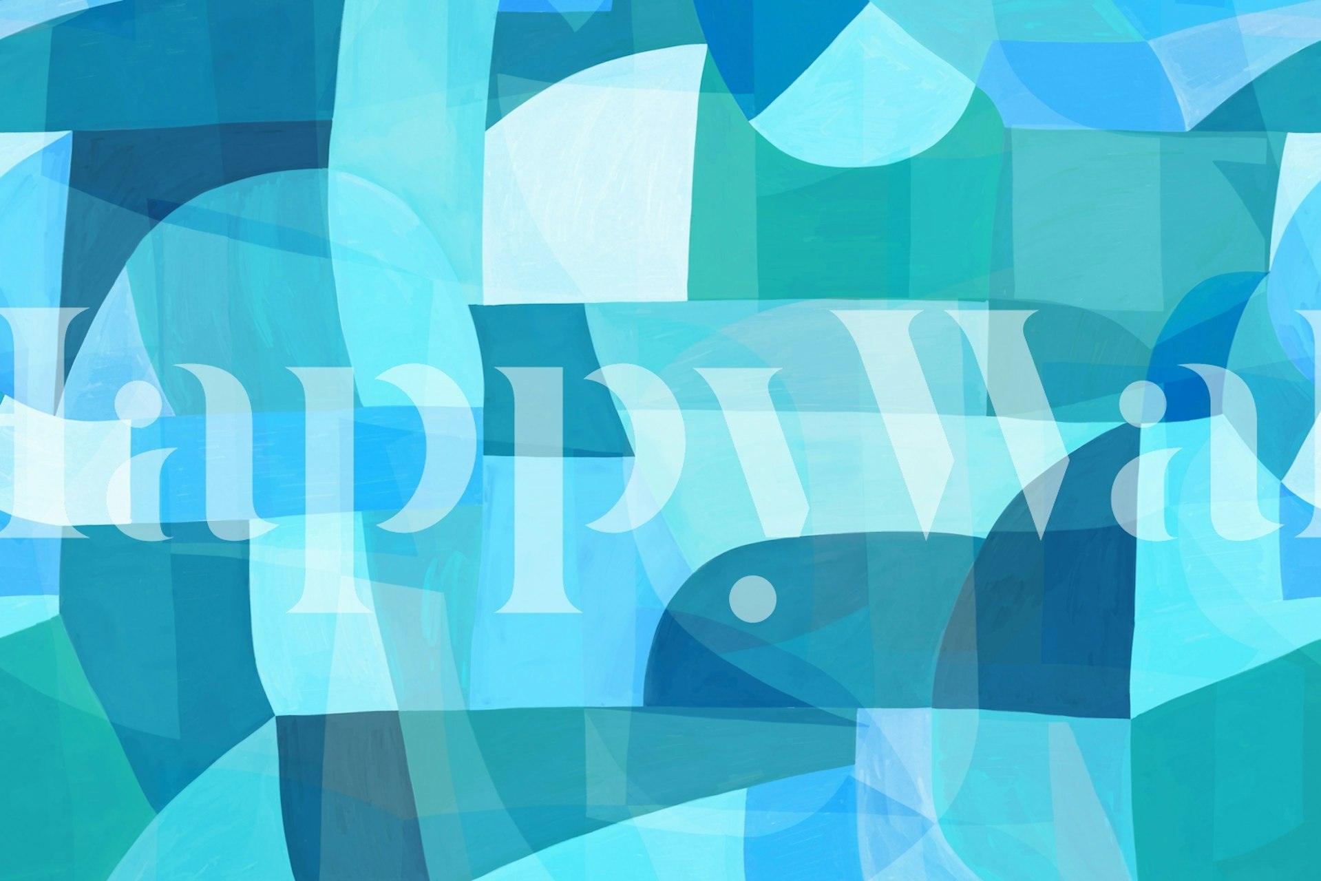 Tapeta Twilight Dusk Painterly Geometric v místnosti