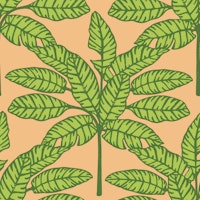 Desert Leaves Oasis Mid Century Plant Green ταπετσαρία