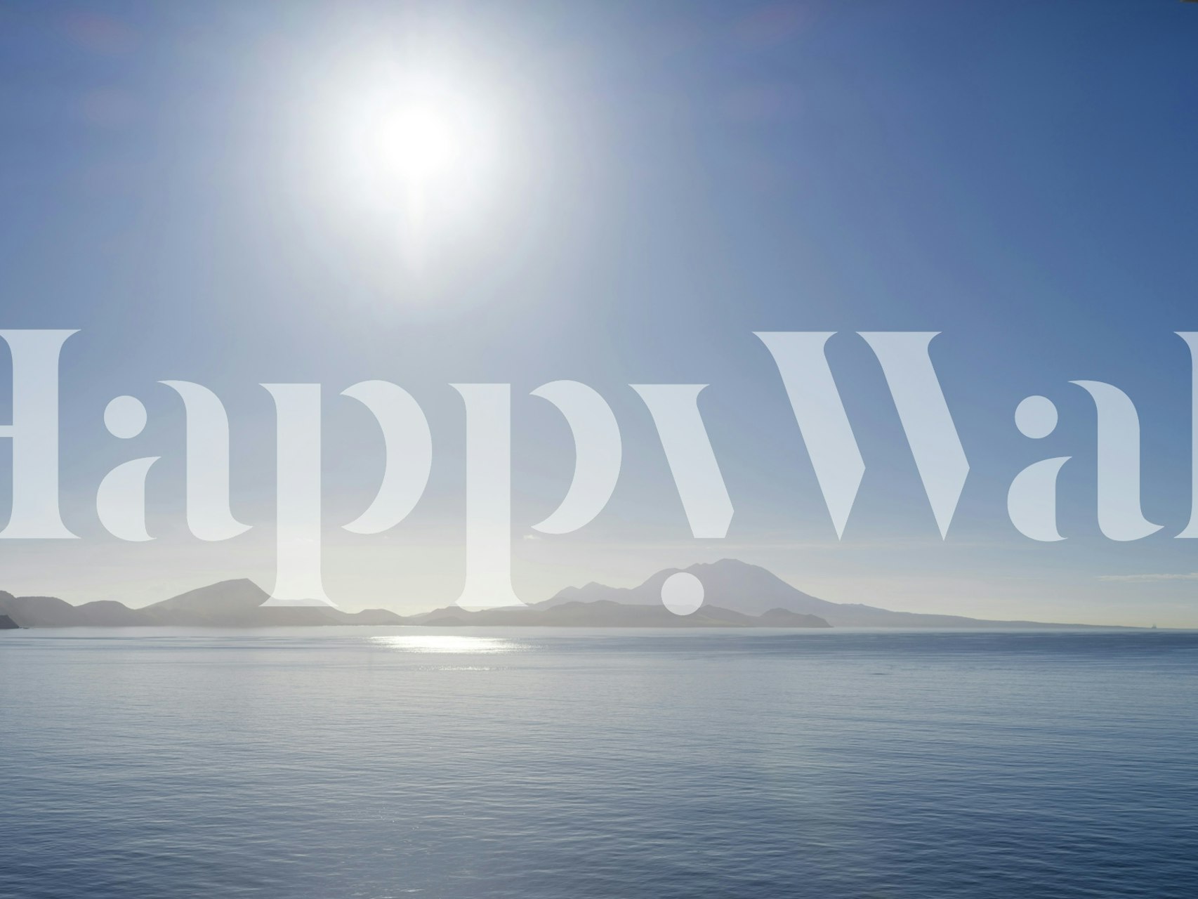 Crystal Blue Morning wallpaper in a room