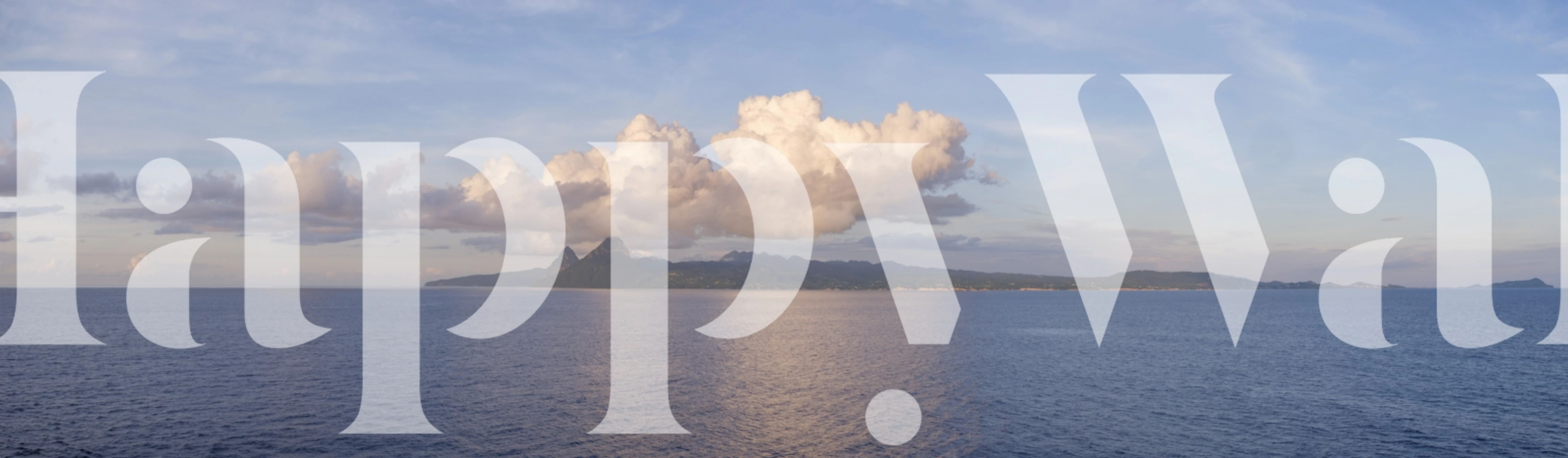 The Pitons wallpaper in a living room