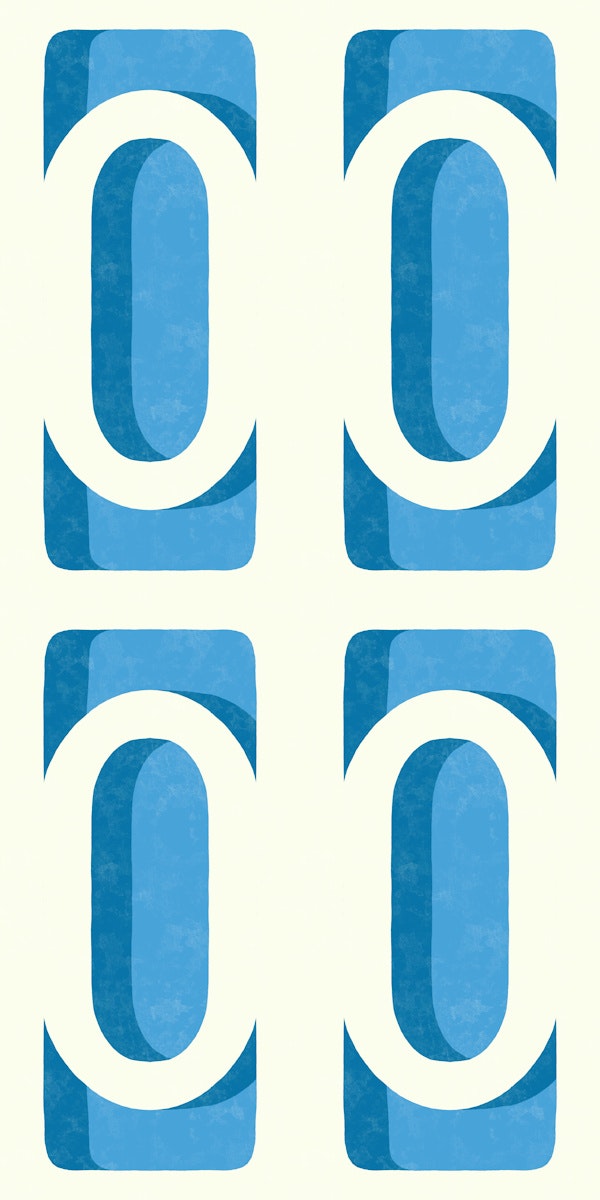 Mediterranean Oval Screen - Retro Geometric