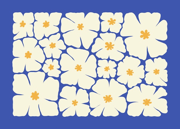 Bold Floral Blue Bliss