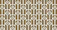 Geometric retro tulip flowers brown