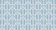 Retro geometric tulip flowers light blue