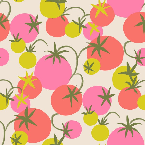 lush tomatoe garden light