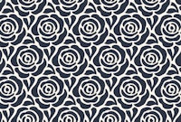 Blooming roses pattern black and white ταπετσαρία