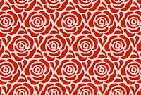 Blooming roses pattern red ταπετσαρία