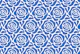 Blooming roses pattern blue and white