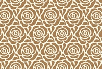 Blooming roses pattern light brown ταπετσαρία