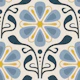 Classic Daisy Charm in Blue Yellow - L