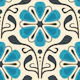 Classic Daisy Charm in Blue - S