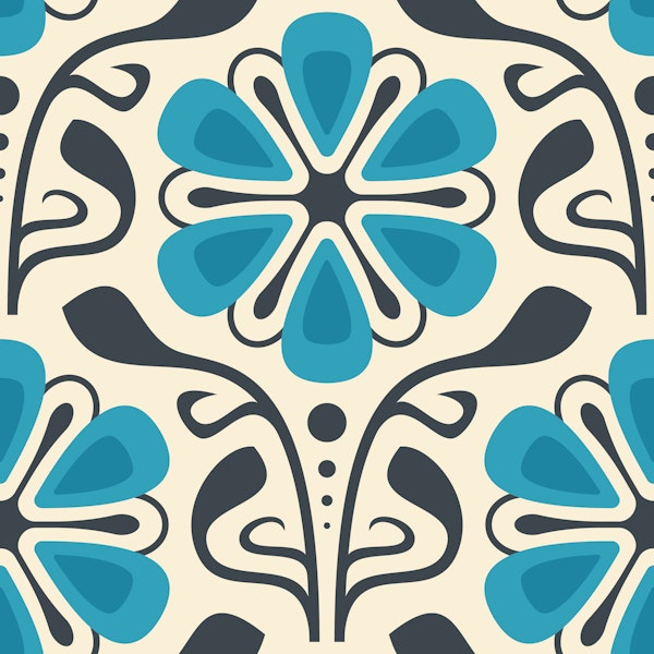 Classic Daisy Charm in Blue - S