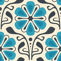 Classic Daisy Charm in Blue - L tapety