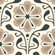 Classic Daisy Charm in Beige - S
